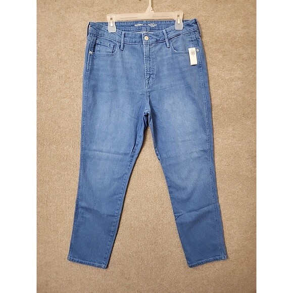 Old Navy Vintage Slim Jeans Womens 4 Blue High Rise Cotton NEW - Picture 3 of 11